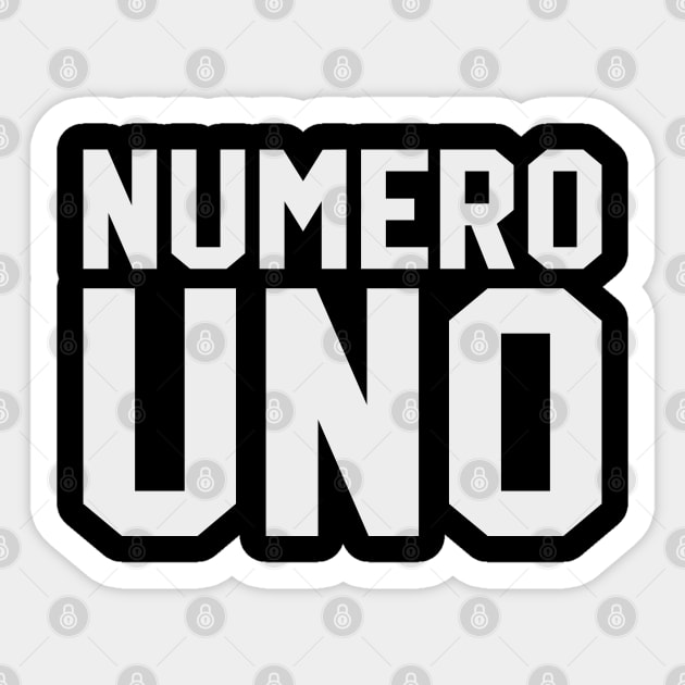 Numero Uno Sticker by avperth